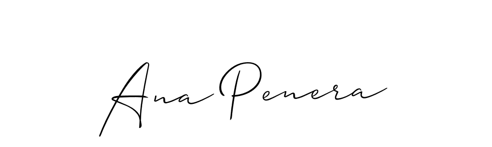 How to make Ana Penera name signature. Use Allison_Script style for creating short signs online. This is the latest handwritten sign. Ana Penera signature style 2 images and pictures png