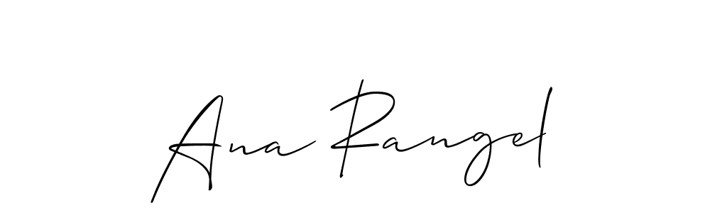 Ana Rangel stylish signature style. Best Handwritten Sign (Allison_Script) for my name. Handwritten Signature Collection Ideas for my name Ana Rangel. Ana Rangel signature style 2 images and pictures png