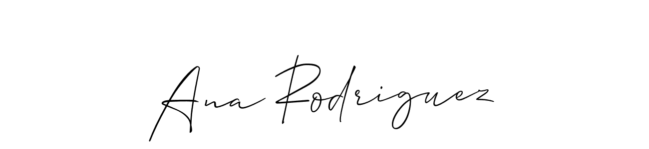 Design your own signature with our free online signature maker. With this signature software, you can create a handwritten (Allison_Script) signature for name Ana Rodriguez. Ana Rodriguez signature style 2 images and pictures png