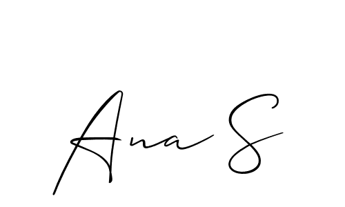 Similarly Allison_Script is the best handwritten signature design. Signature creator online .You can use it as an online autograph creator for name Ana S. Ana S signature style 2 images and pictures png