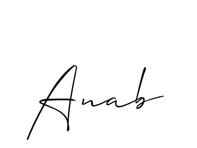 You can use this online signature creator to create a handwritten signature for the name Anab. This is the best online autograph maker. Anab signature style 2 images and pictures png