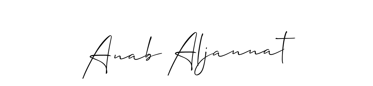 Check out images of Autograph of Anab Aljannat name. Actor Anab Aljannat Signature Style. Allison_Script is a professional sign style online. Anab Aljannat signature style 2 images and pictures png