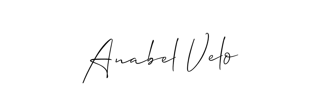 Make a beautiful signature design for name Anabel Velo. Use this online signature maker to create a handwritten signature for free. Anabel Velo signature style 2 images and pictures png