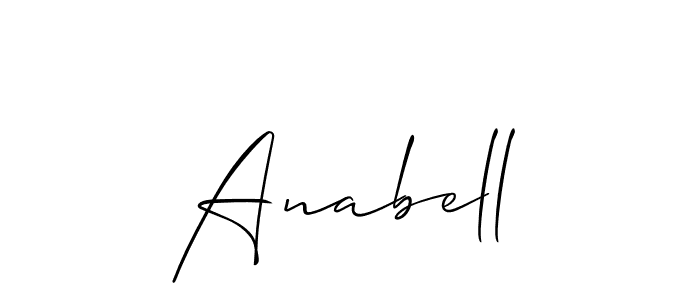 Create a beautiful signature design for name Anabell. With this signature (Allison_Script) fonts, you can make a handwritten signature for free. Anabell signature style 2 images and pictures png