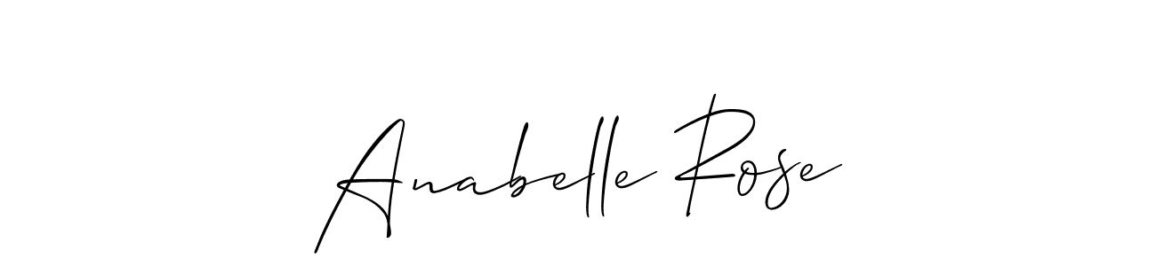 Make a short Anabelle Rose signature style. Manage your documents anywhere anytime using Allison_Script. Create and add eSignatures, submit forms, share and send files easily. Anabelle Rose signature style 2 images and pictures png