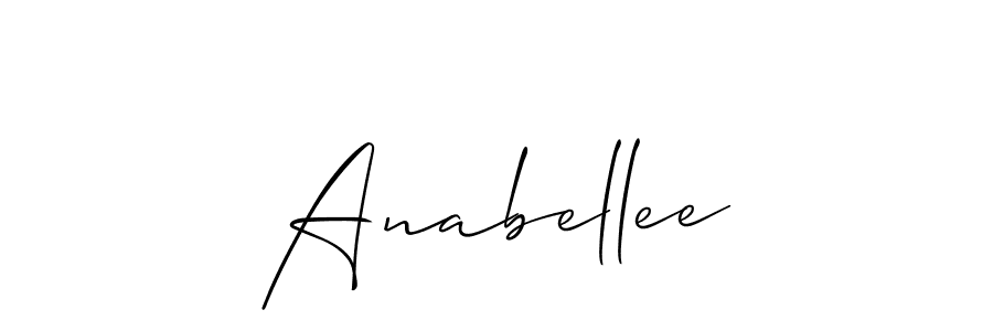 Make a short Anabellee signature style. Manage your documents anywhere anytime using Allison_Script. Create and add eSignatures, submit forms, share and send files easily. Anabellee signature style 2 images and pictures png
