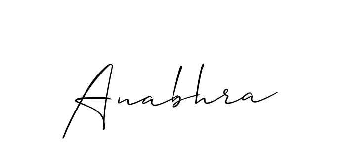 Make a beautiful signature design for name Anabhra. Use this online signature maker to create a handwritten signature for free. Anabhra signature style 2 images and pictures png