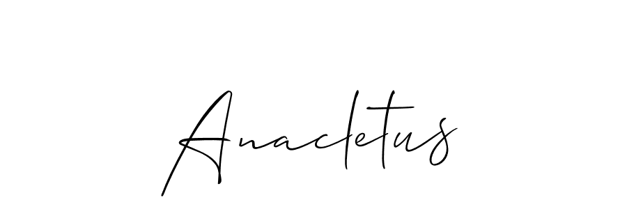 Here are the top 10 professional signature styles for the name Anacletus. These are the best autograph styles you can use for your name. Anacletus signature style 2 images and pictures png