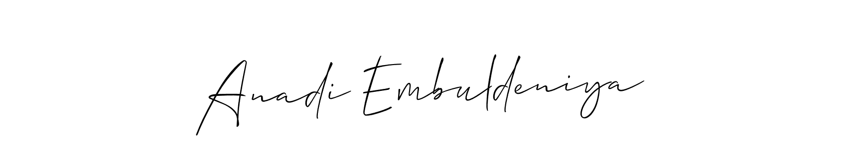 Best and Professional Signature Style for Anadi Embuldeniya. Allison_Script Best Signature Style Collection. Anadi Embuldeniya signature style 2 images and pictures png