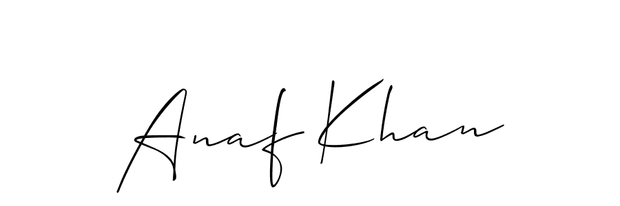 Anaf Khan stylish signature style. Best Handwritten Sign (Allison_Script) for my name. Handwritten Signature Collection Ideas for my name Anaf Khan. Anaf Khan signature style 2 images and pictures png