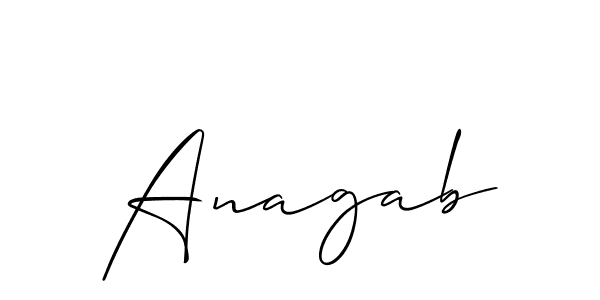 Best and Professional Signature Style for Anagab. Allison_Script Best Signature Style Collection. Anagab signature style 2 images and pictures png