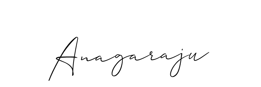 How to make Anagaraju signature? Allison_Script is a professional autograph style. Create handwritten signature for Anagaraju name. Anagaraju signature style 2 images and pictures png