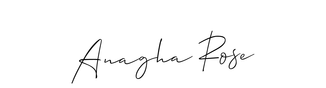 Make a short Anagha Rose signature style. Manage your documents anywhere anytime using Allison_Script. Create and add eSignatures, submit forms, share and send files easily. Anagha Rose signature style 2 images and pictures png