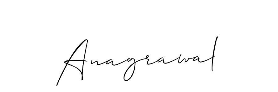 Make a beautiful signature design for name Anagrawal. With this signature (Allison_Script) style, you can create a handwritten signature for free. Anagrawal signature style 2 images and pictures png