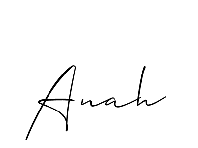 Best and Professional Signature Style for Anah. Allison_Script Best Signature Style Collection. Anah signature style 2 images and pictures png