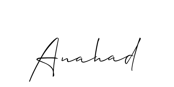 Similarly Allison_Script is the best handwritten signature design. Signature creator online .You can use it as an online autograph creator for name Anahad. Anahad signature style 2 images and pictures png