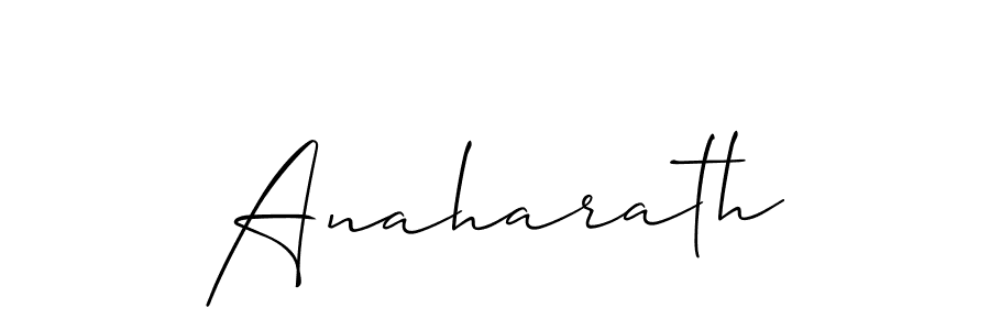Make a short Anaharath signature style. Manage your documents anywhere anytime using Allison_Script. Create and add eSignatures, submit forms, share and send files easily. Anaharath signature style 2 images and pictures png
