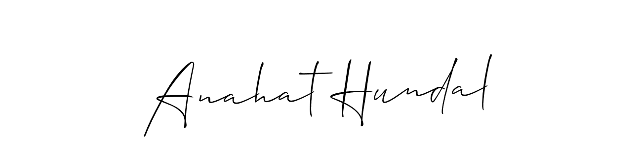 You can use this online signature creator to create a handwritten signature for the name Anahat Hundal. This is the best online autograph maker. Anahat Hundal signature style 2 images and pictures png