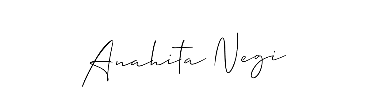 Anahita Negi stylish signature style. Best Handwritten Sign (Allison_Script) for my name. Handwritten Signature Collection Ideas for my name Anahita Negi. Anahita Negi signature style 2 images and pictures png