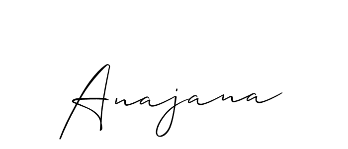 Create a beautiful signature design for name Anajana. With this signature (Allison_Script) fonts, you can make a handwritten signature for free. Anajana signature style 2 images and pictures png