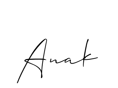 Similarly Allison_Script is the best handwritten signature design. Signature creator online .You can use it as an online autograph creator for name Anak. Anak signature style 2 images and pictures png