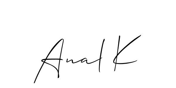 Best and Professional Signature Style for Anal K. Allison_Script Best Signature Style Collection. Anal K signature style 2 images and pictures png