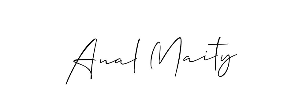 Anal Maity stylish signature style. Best Handwritten Sign (Allison_Script) for my name. Handwritten Signature Collection Ideas for my name Anal Maity. Anal Maity signature style 2 images and pictures png