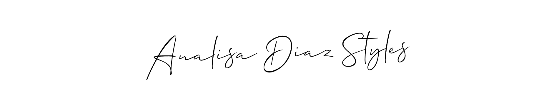 Best and Professional Signature Style for Analisa Diaz Styles. Allison_Script Best Signature Style Collection. Analisa Diaz Styles signature style 2 images and pictures png