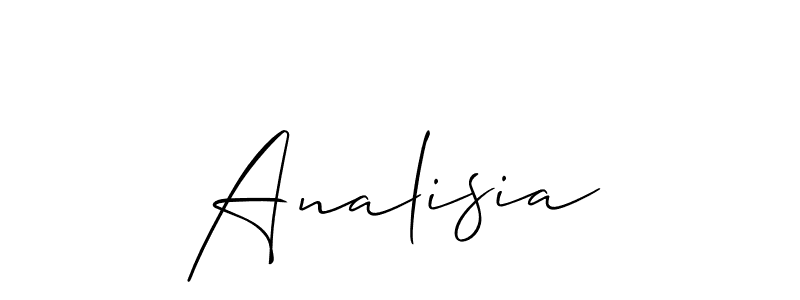 Once you've used our free online signature maker to create your best signature Allison_Script style, it's time to enjoy all of the benefits that Analisia name signing documents. Analisia signature style 2 images and pictures png