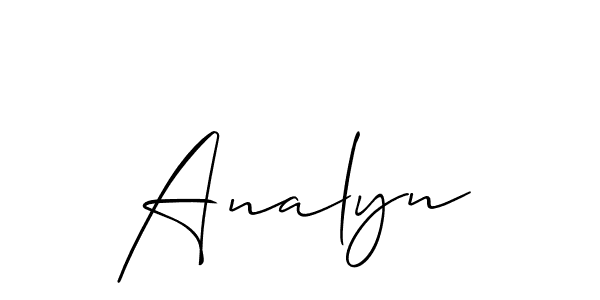 Analyn stylish signature style. Best Handwritten Sign (Allison_Script) for my name. Handwritten Signature Collection Ideas for my name Analyn. Analyn signature style 2 images and pictures png