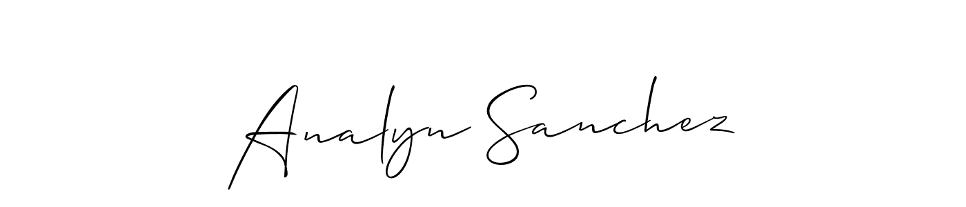 if you are searching for the best signature style for your name Analyn Sanchez. so please give up your signature search. here we have designed multiple signature styles  using Allison_Script. Analyn Sanchez signature style 2 images and pictures png