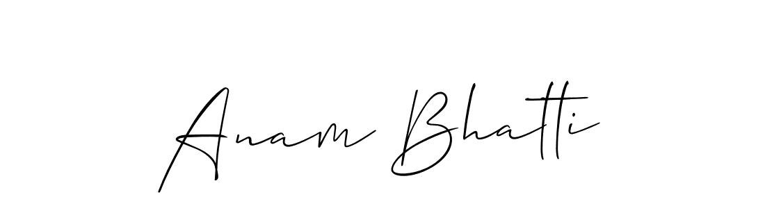 Best and Professional Signature Style for Anam Bhatti. Allison_Script Best Signature Style Collection. Anam Bhatti signature style 2 images and pictures png