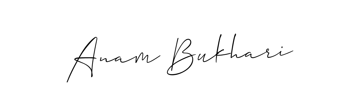 How to Draw Anam Bukhari signature style? Allison_Script is a latest design signature styles for name Anam Bukhari. Anam Bukhari signature style 2 images and pictures png