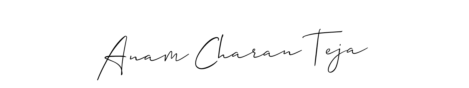 Similarly Allison_Script is the best handwritten signature design. Signature creator online .You can use it as an online autograph creator for name Anam Charan Teja. Anam Charan Teja signature style 2 images and pictures png