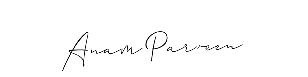 You can use this online signature creator to create a handwritten signature for the name Anam Parveen. This is the best online autograph maker. Anam Parveen signature style 2 images and pictures png