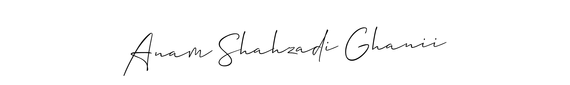 Make a beautiful signature design for name Anam Shahzadi Ghanii. Use this online signature maker to create a handwritten signature for free. Anam Shahzadi Ghanii signature style 2 images and pictures png