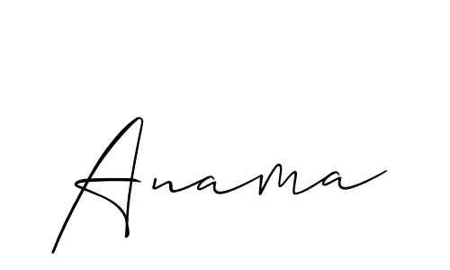 Also we have Anama name is the best signature style. Create professional handwritten signature collection using Allison_Script autograph style. Anama signature style 2 images and pictures png