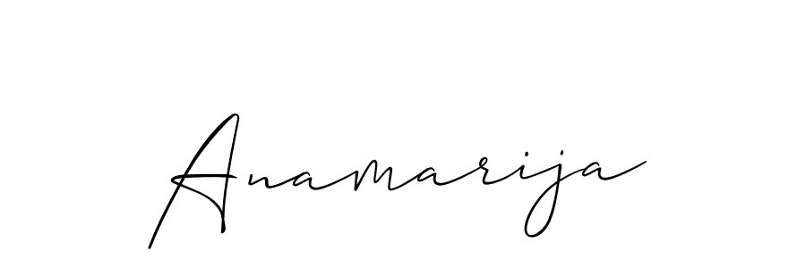 You should practise on your own different ways (Allison_Script) to write your name (Anamarija) in signature. don't let someone else do it for you. Anamarija signature style 2 images and pictures png