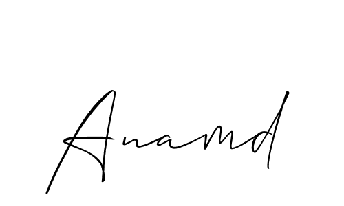 Also we have Anamd name is the best signature style. Create professional handwritten signature collection using Allison_Script autograph style. Anamd signature style 2 images and pictures png