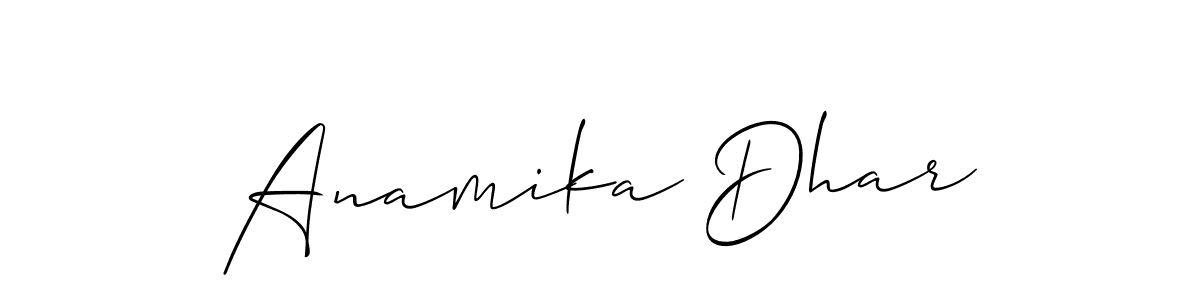 You can use this online signature creator to create a handwritten signature for the name Anamika Dhar. This is the best online autograph maker. Anamika Dhar signature style 2 images and pictures png
