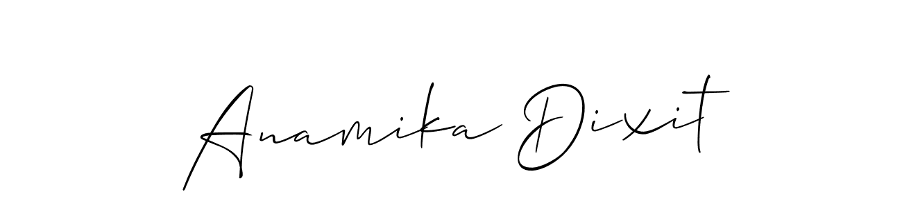 It looks lik you need a new signature style for name Anamika Dixit. Design unique handwritten (Allison_Script) signature with our free signature maker in just a few clicks. Anamika Dixit signature style 2 images and pictures png