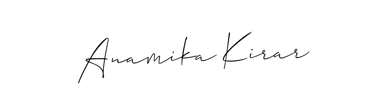 Best and Professional Signature Style for Anamika Kirar. Allison_Script Best Signature Style Collection. Anamika Kirar signature style 2 images and pictures png