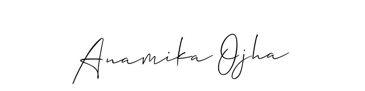 This is the best signature style for the Anamika Ojha name. Also you like these signature font (Allison_Script). Mix name signature. Anamika Ojha signature style 2 images and pictures png