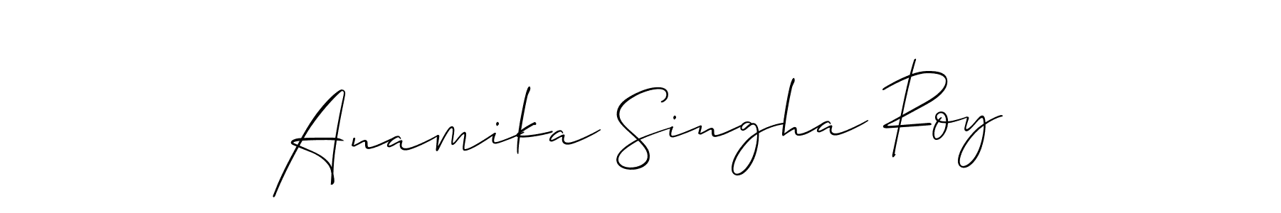 Check out images of Autograph of Anamika Singha Roy name. Actor Anamika Singha Roy Signature Style. Allison_Script is a professional sign style online. Anamika Singha Roy signature style 2 images and pictures png