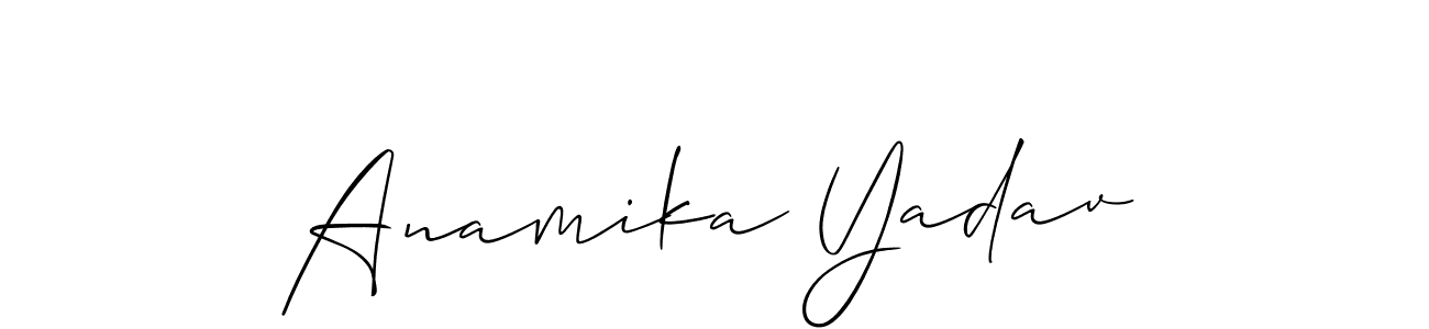 You can use this online signature creator to create a handwritten signature for the name Anamika Yadav. This is the best online autograph maker. Anamika Yadav signature style 2 images and pictures png