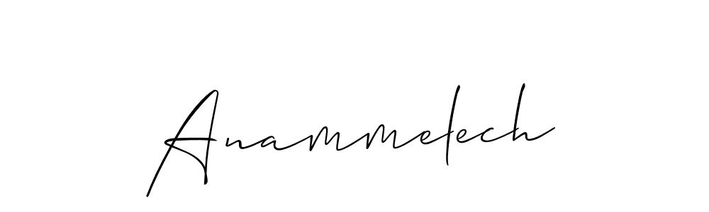 if you are searching for the best signature style for your name Anammelech. so please give up your signature search. here we have designed multiple signature styles  using Allison_Script. Anammelech signature style 2 images and pictures png