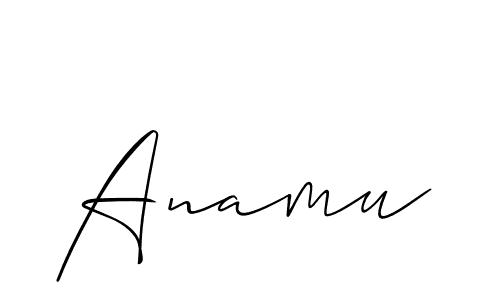 Best and Professional Signature Style for Anamu. Allison_Script Best Signature Style Collection. Anamu signature style 2 images and pictures png