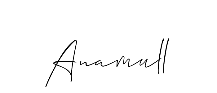 Make a beautiful signature design for name Anamull. Use this online signature maker to create a handwritten signature for free. Anamull signature style 2 images and pictures png
