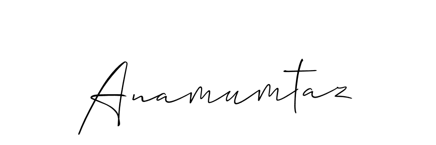 It looks lik you need a new signature style for name Anamumtaz. Design unique handwritten (Allison_Script) signature with our free signature maker in just a few clicks. Anamumtaz signature style 2 images and pictures png