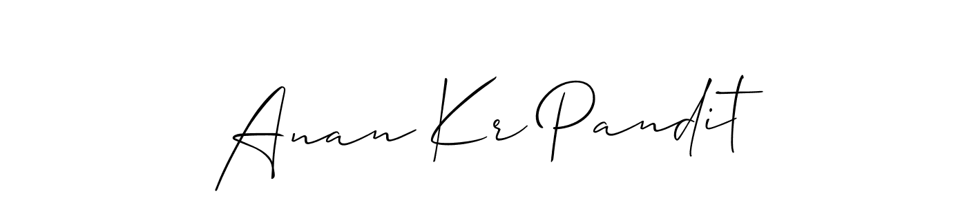 Best and Professional Signature Style for Anan Kr Pandit. Allison_Script Best Signature Style Collection. Anan Kr Pandit signature style 2 images and pictures png